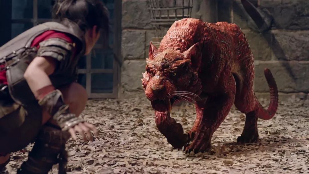 雷家公子觉得不过瘾就放出了火蟒虎,杨洋被吓坏了,到处跑啊到处跑