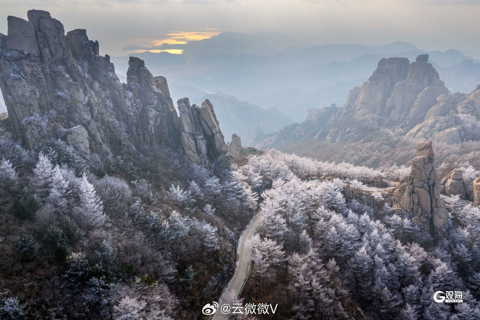 青岛崂山现绝美雾凇，山雪松石共绘冬日禅境|青岛市|山东省|细盐|时光|古建_新浪新闻