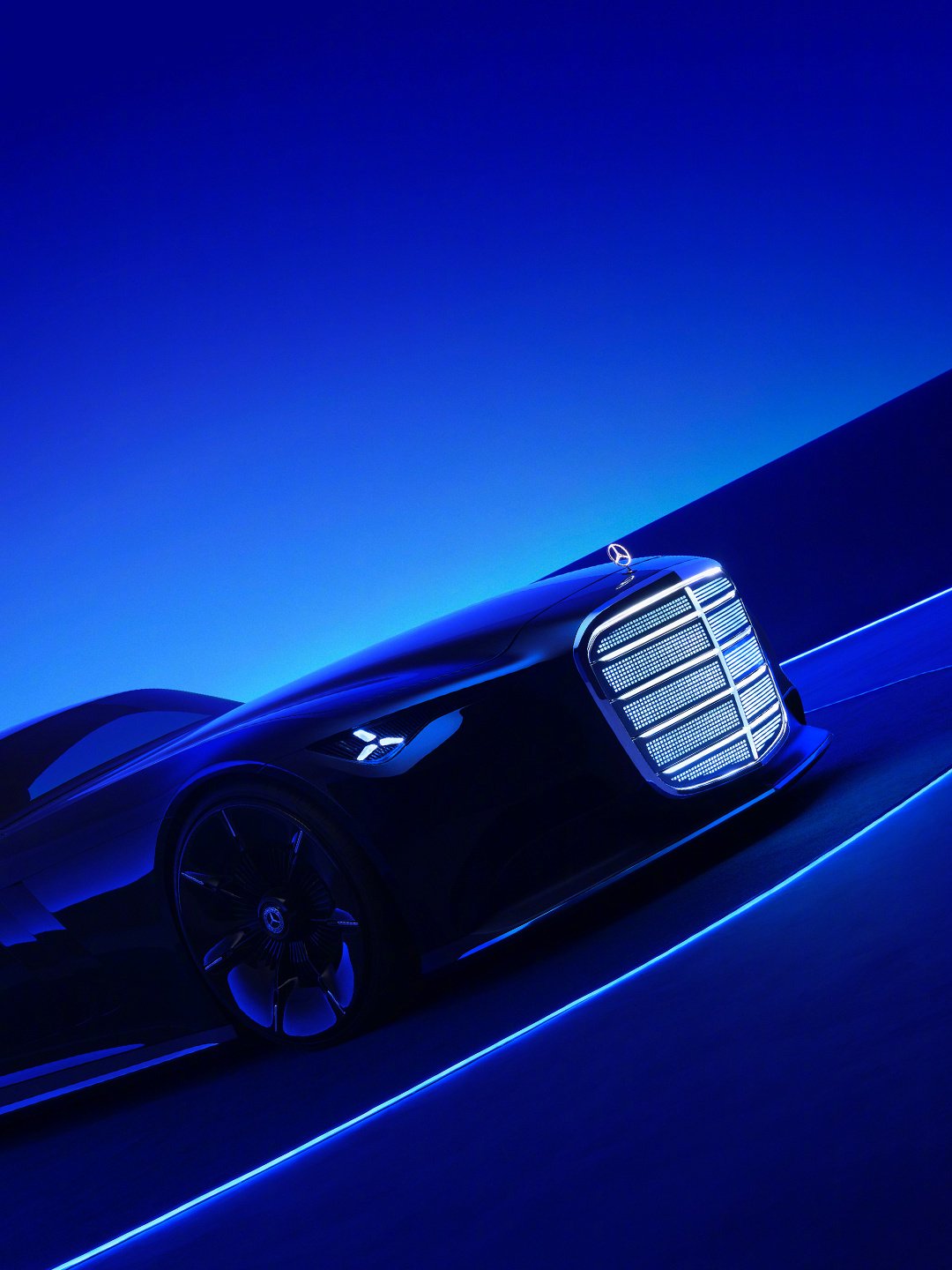 奔驰vision iconic概念车全球首发,融合复古美学与未来科技