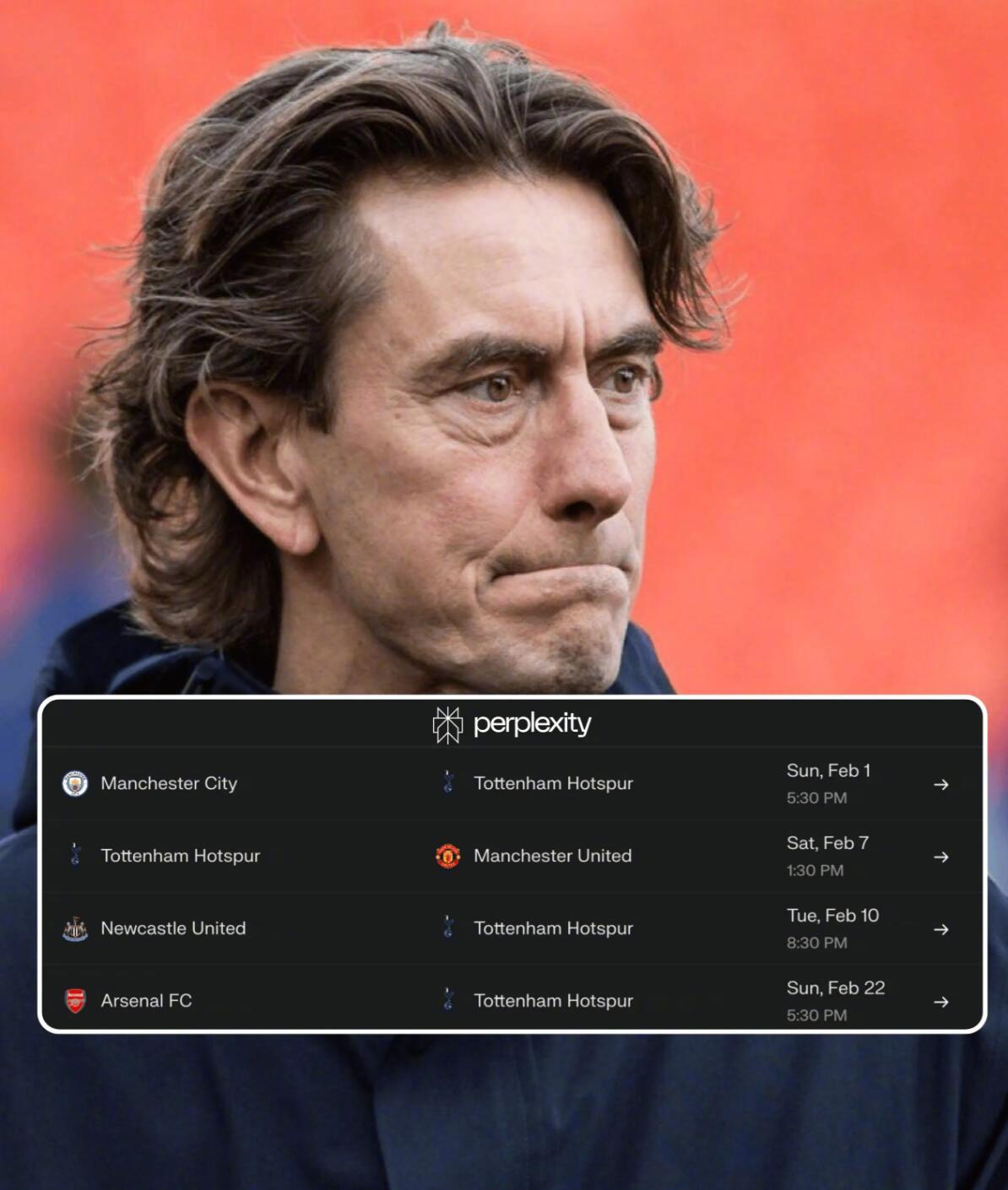 热刺1月英超6轮不胜，2月将迎战曼城曼联阿森纳|纽卡斯尔联|热刺赛程|阿斯顿维拉|纽卡斯尔|法兰克福_手机新浪网