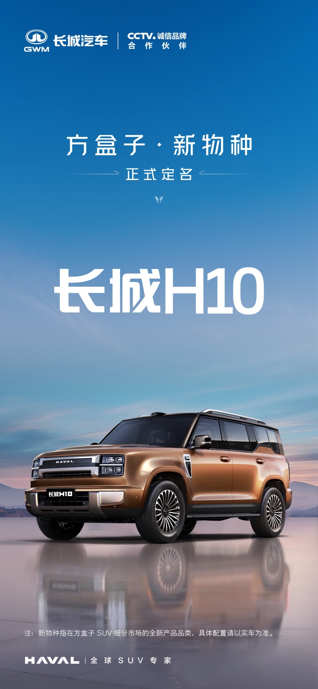 魏建军采纳网友投票定名长城h10