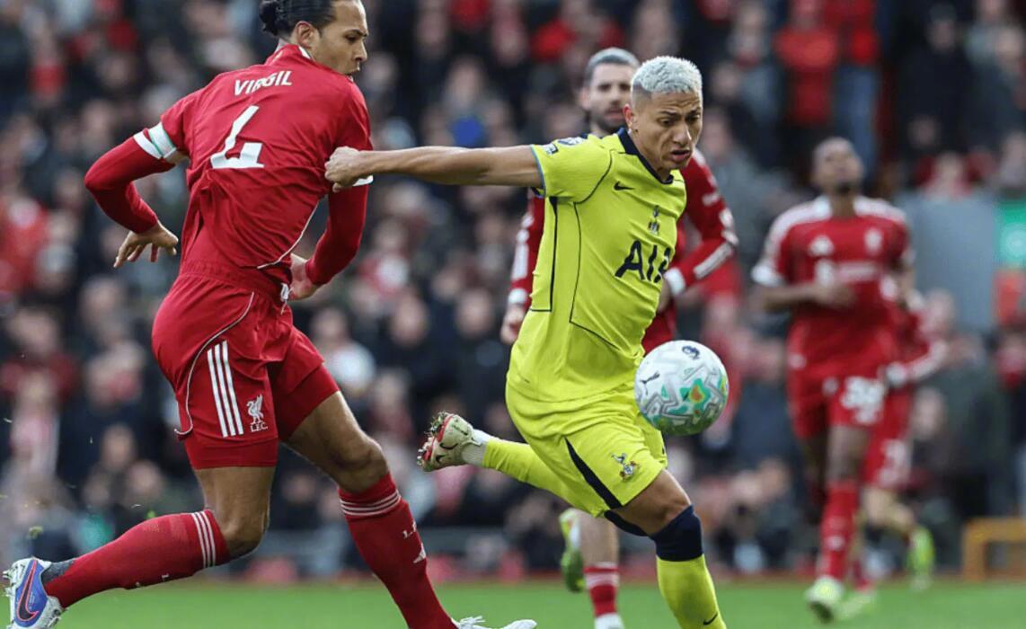 利物浦1-1热刺遭绝平，本赛季英超主场领先丢7分创6年新高