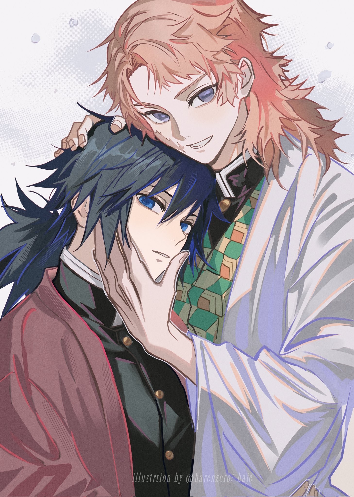 画师Melo绘制鬼灭之刃角色图,童磨凯撒联动亮相|二次元插画|哆啦A梦|宫野真守|帅哥们|花心_新浪新闻