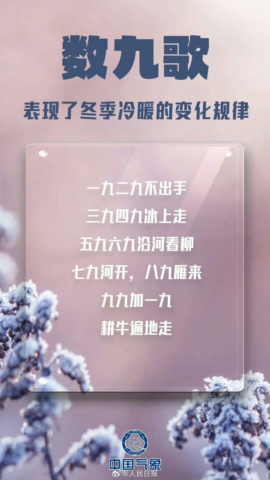 今日正式进入三九,中国气象局解读数九寒天|冬季极寒期|三九节气|沿河_新浪娱乐_新浪新闻