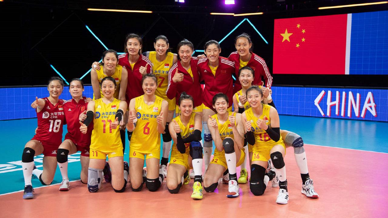 有一种仙女下凡的赶脚~2021世界女排联赛中国3-0荷兰hl