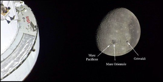 霍华德拍摄月球特征对比宇航员月背视角