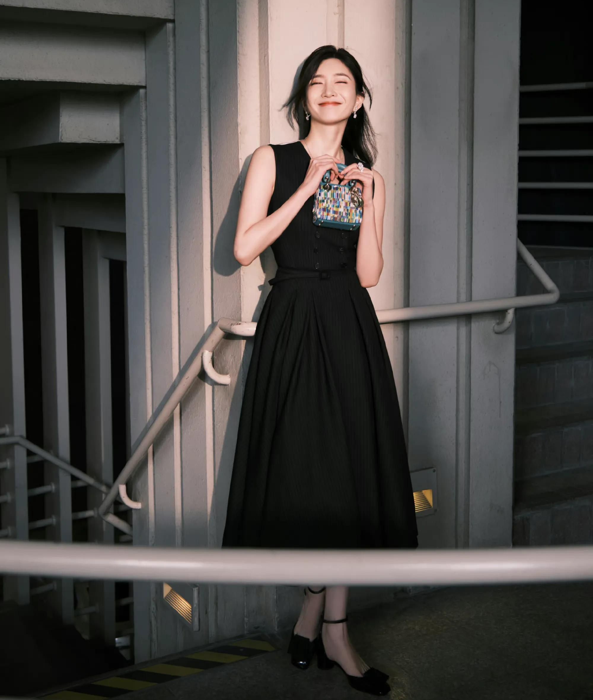 江疏影落日光影写真温婉优雅惊艳迷人