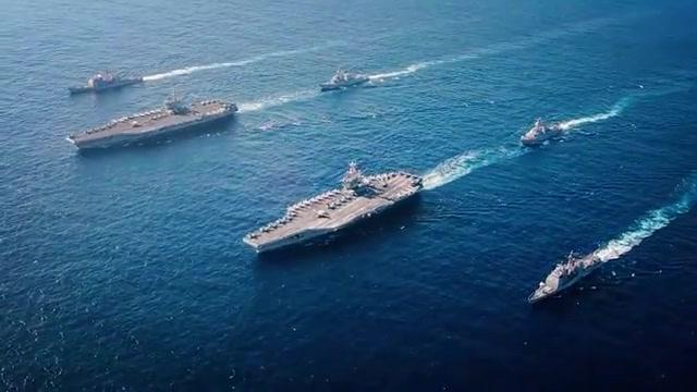 美国尼米兹级航空母舰已经成为世界上最大的核动力战舰