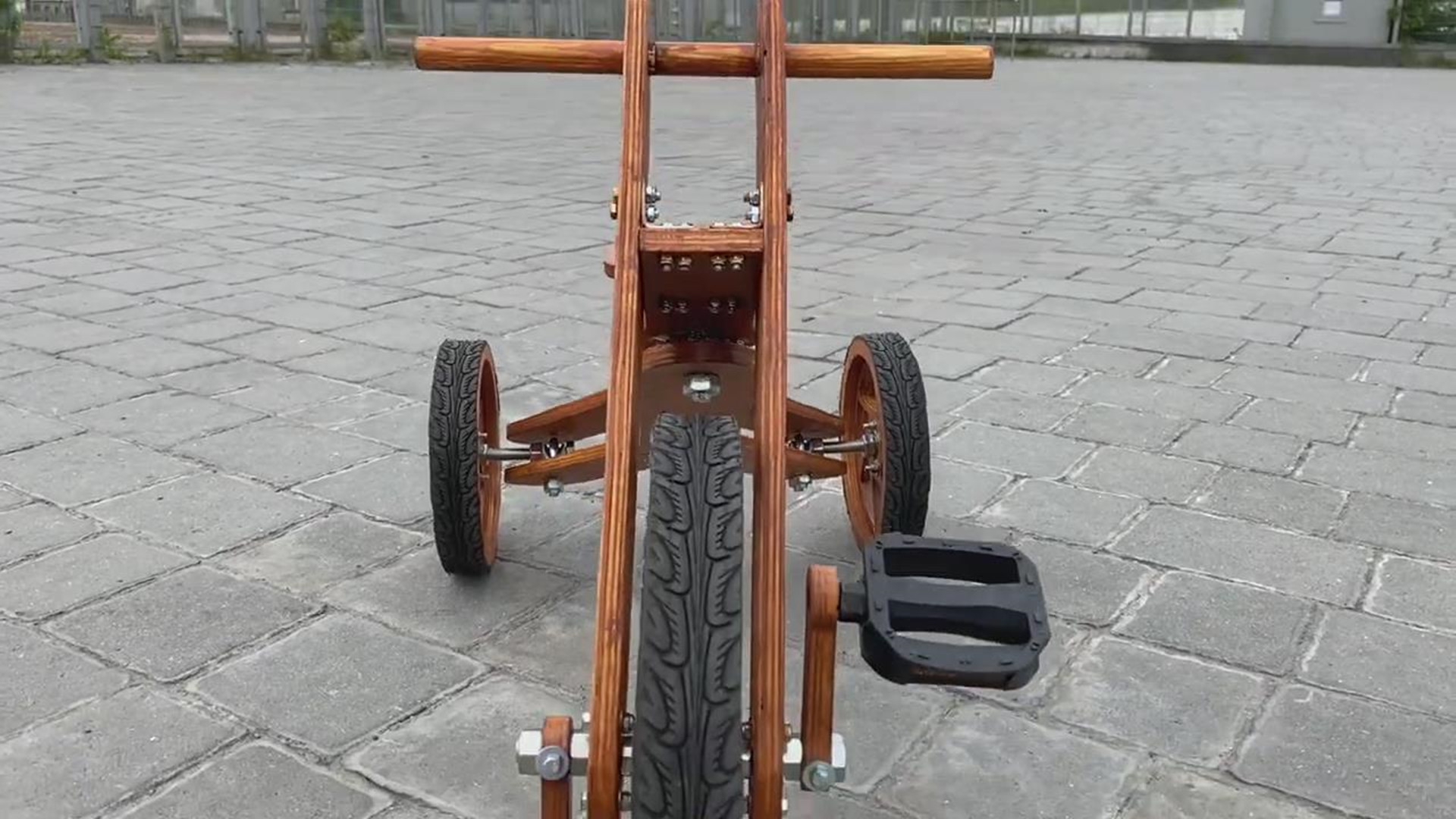 创意手工diy,木制三轮车的制作方法!