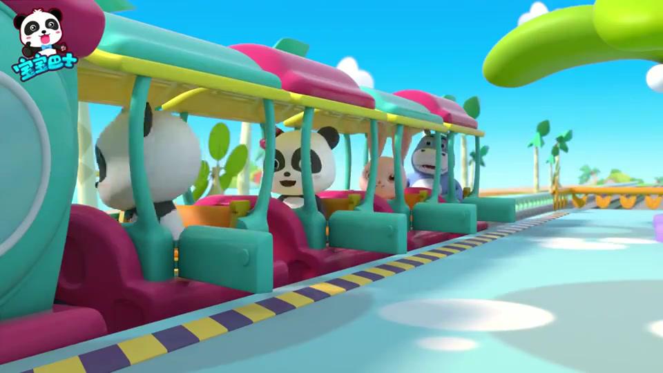 宝宝巴士:小火车出门游玩,经过好多美丽地方,解决了好多问题!