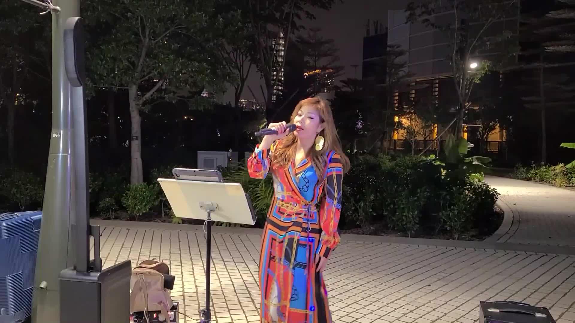 女歌手芯妮演唱dj版《等你等了那么久》歌声动听