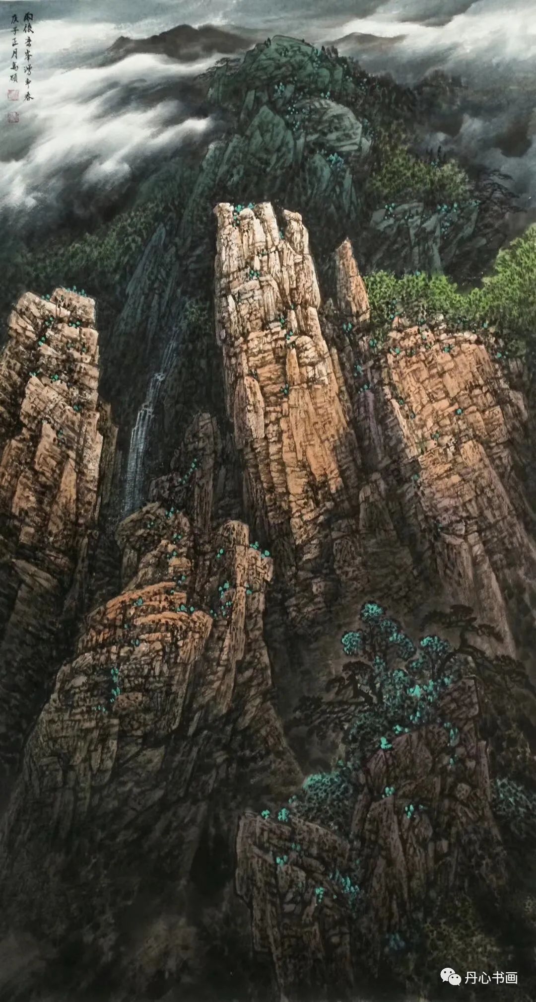 构图深远壮阔笔法苍劲古拙青年山水画家马硕