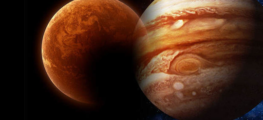 定好闹钟本周末火星和木星年度相遇