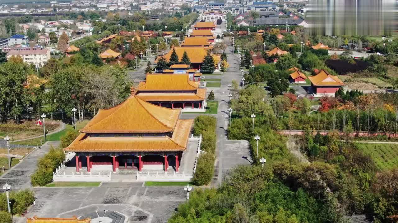 航拍西安之楼观台,很壮观!