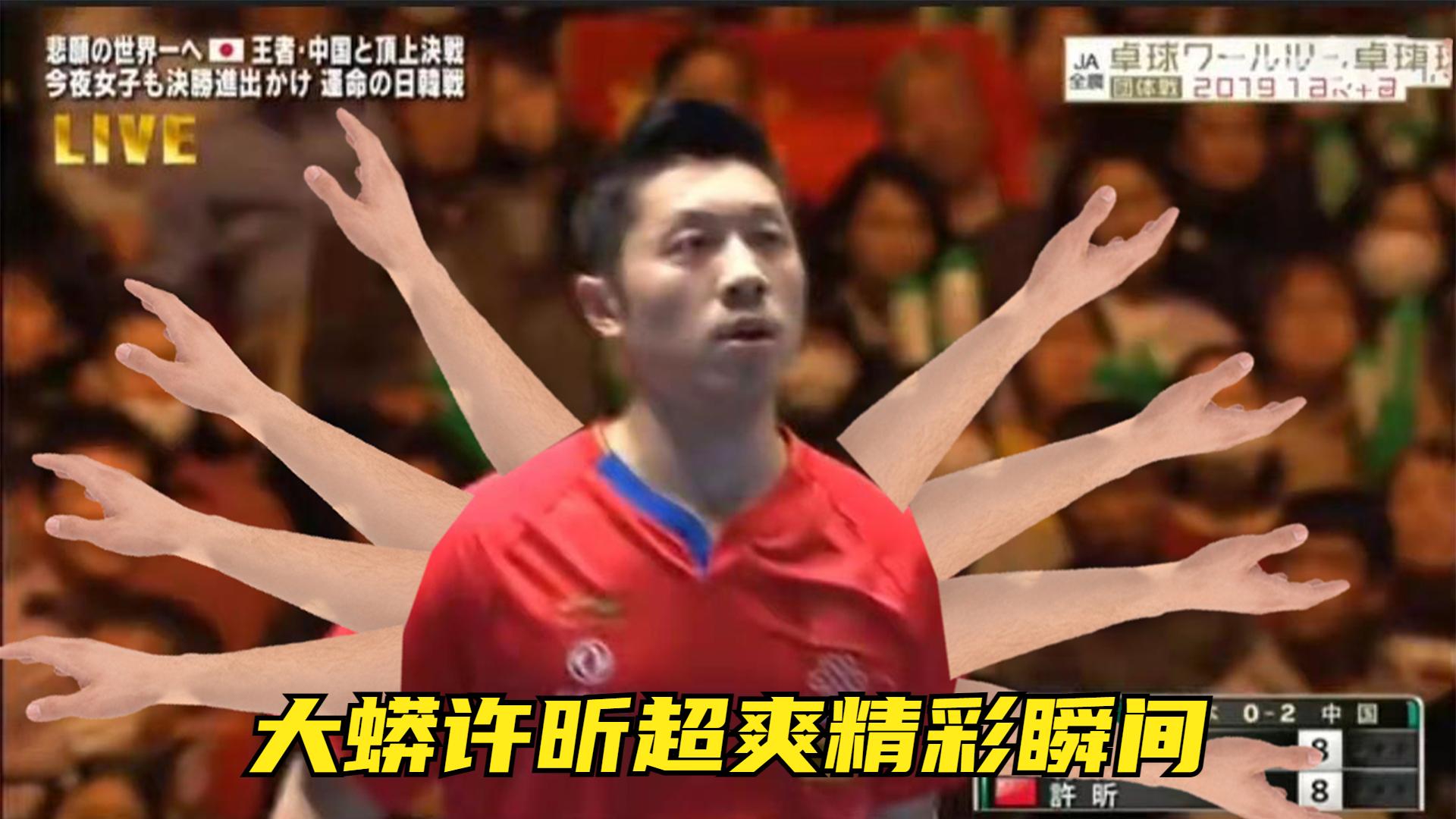 为什么会喜欢大蟒许昕?看了他的这些集锦,很难不爱!