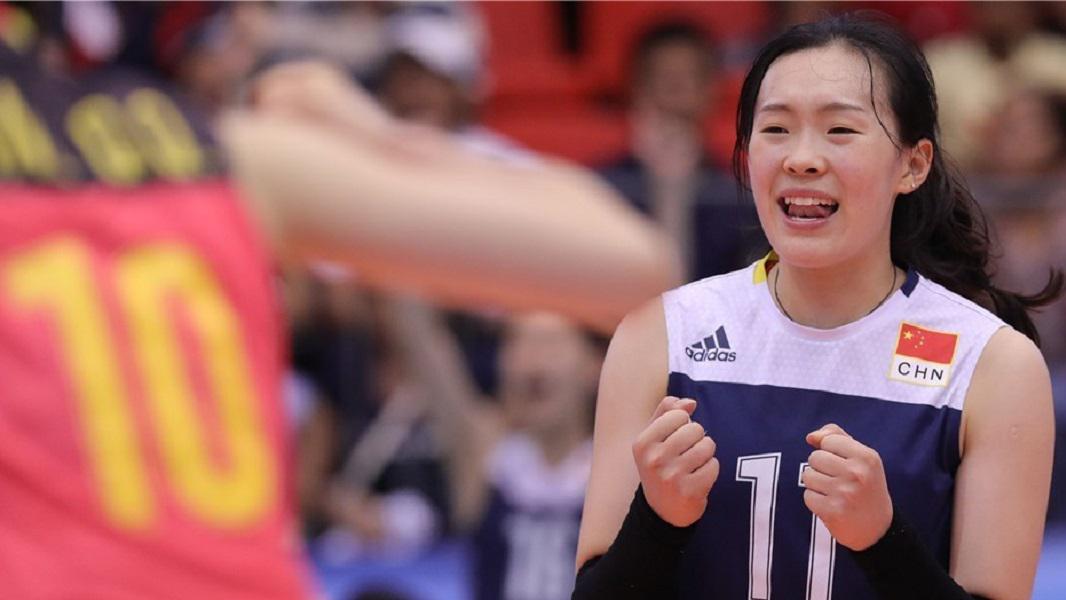 蔡晓晴!98年180的排球小精灵,重获启用荣膺全场得分王!