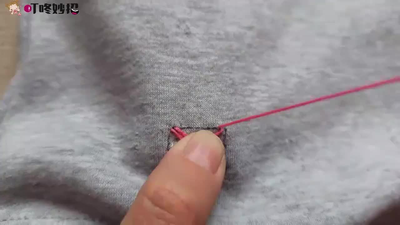 衣服划破洞最新修补针法来了特简单漂亮效果惊艳适合新手