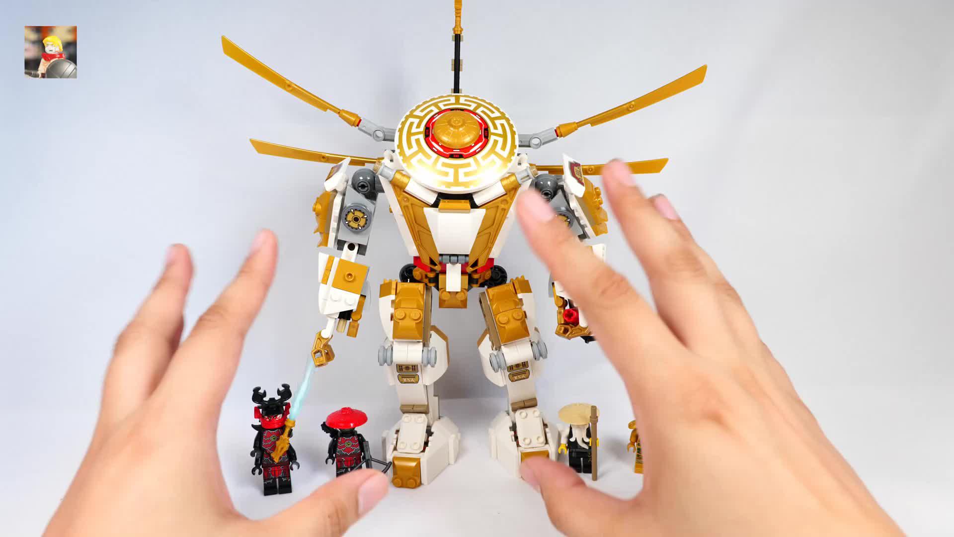 乐高搭建:乐高幻影忍者71702黄金机甲评测,老产品新设计