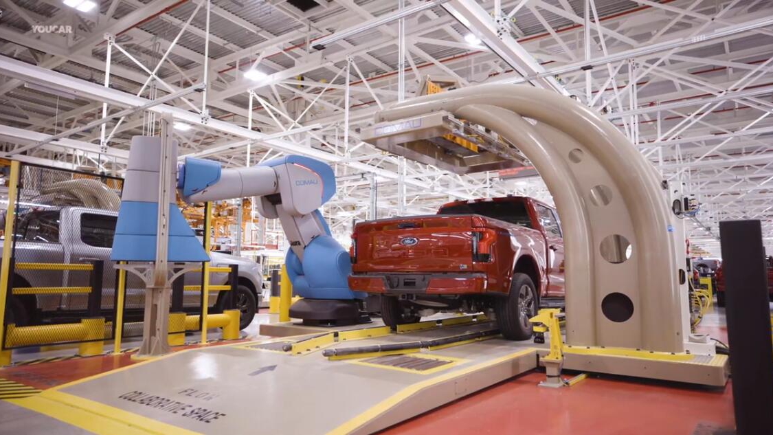 工厂探秘福特f150lightning生产线