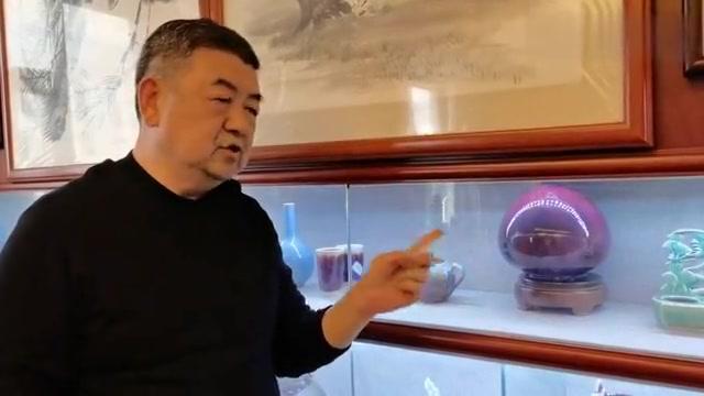 刘富安为紫砂泰斗顾景舟八十岁祝寿而作钧瓷禹州钧瓷紫砂