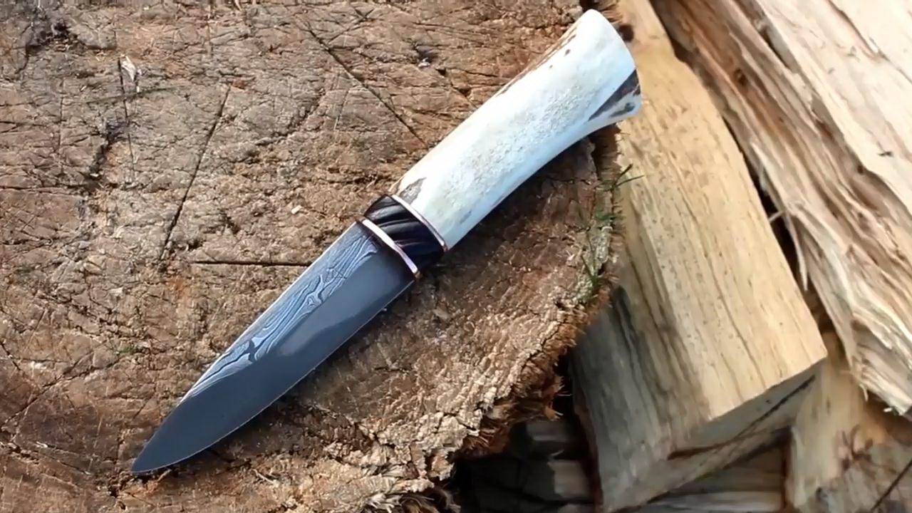 工匠精神牛人锻造了一把精致的维京刀