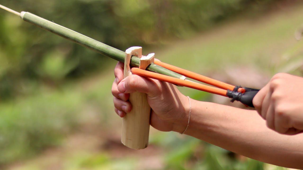用竹子制作反曲弓图片