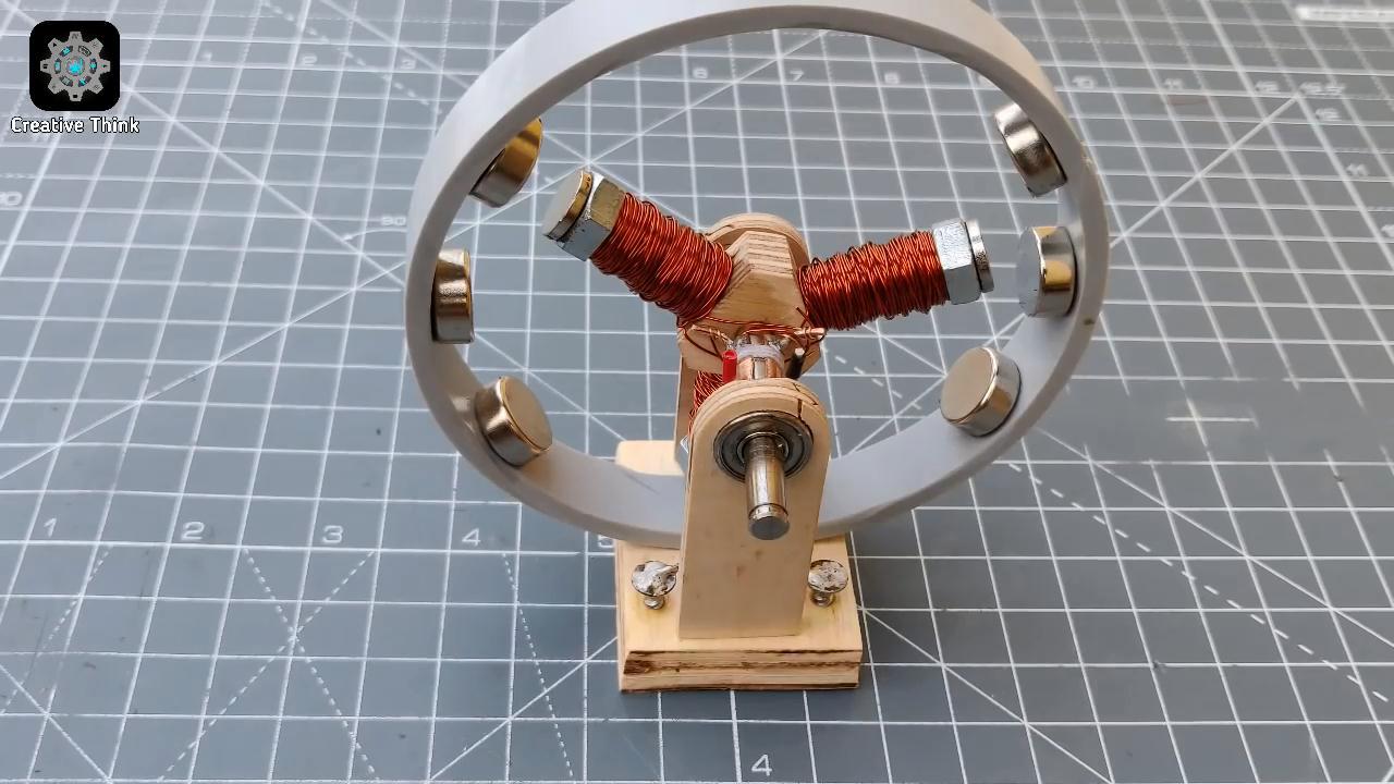 不科学制造用三个螺栓制作永动机模型