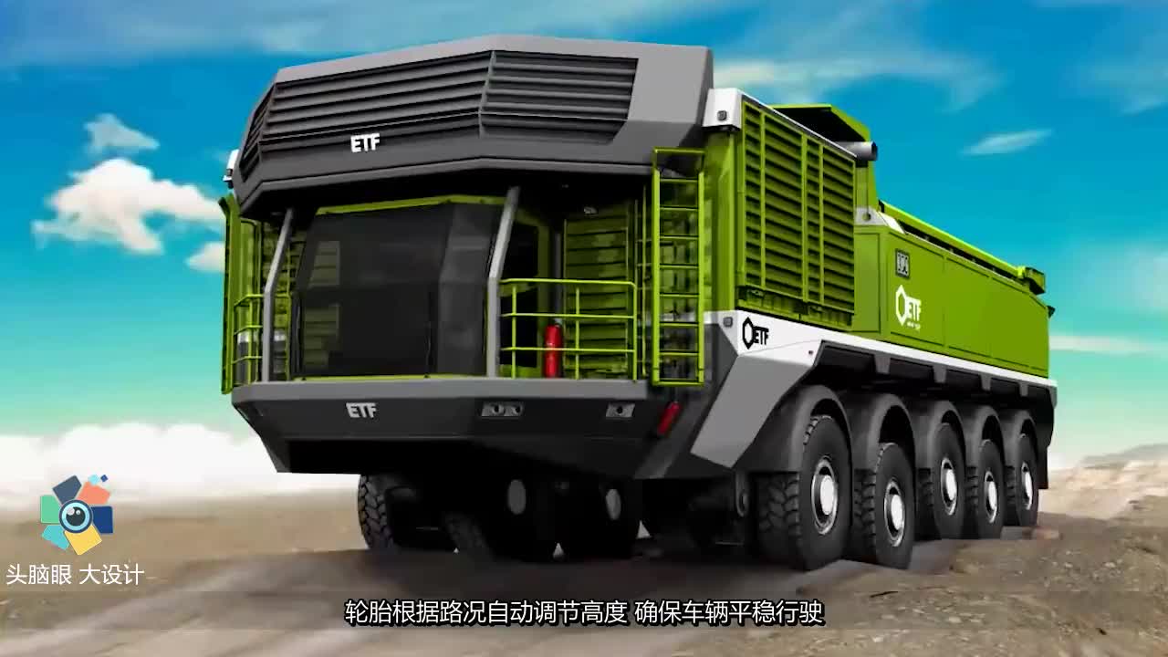 世界首辆360度转弯汽车可以自动装卸货不愧是德国制造