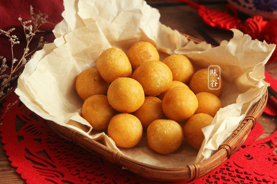 过年炸丸子,家家都能做,不用一滴水,香甜软糯倍儿好吃