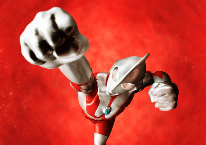 初代奥特曼真骨雕手办官图肌肉猛男曼哥哥附带女婿迪迦握手配件