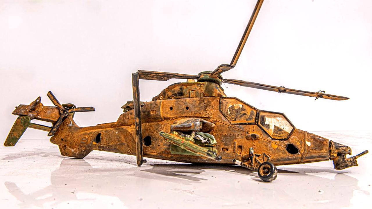 牛人捡到"破旧直升机",拿回家一顿翻新,价值翻了十几倍!