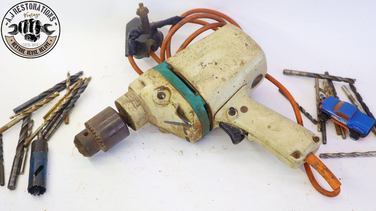 修复1972年的古董电钻,翻新过程很有技术含量