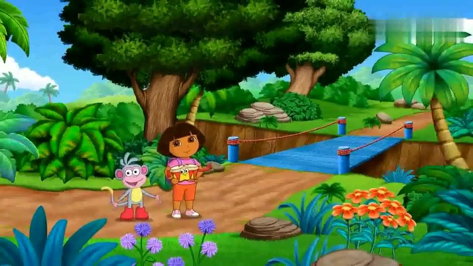 爱探险的朵拉:这次的探险,需要小地图自己,叔叔不会和他一起