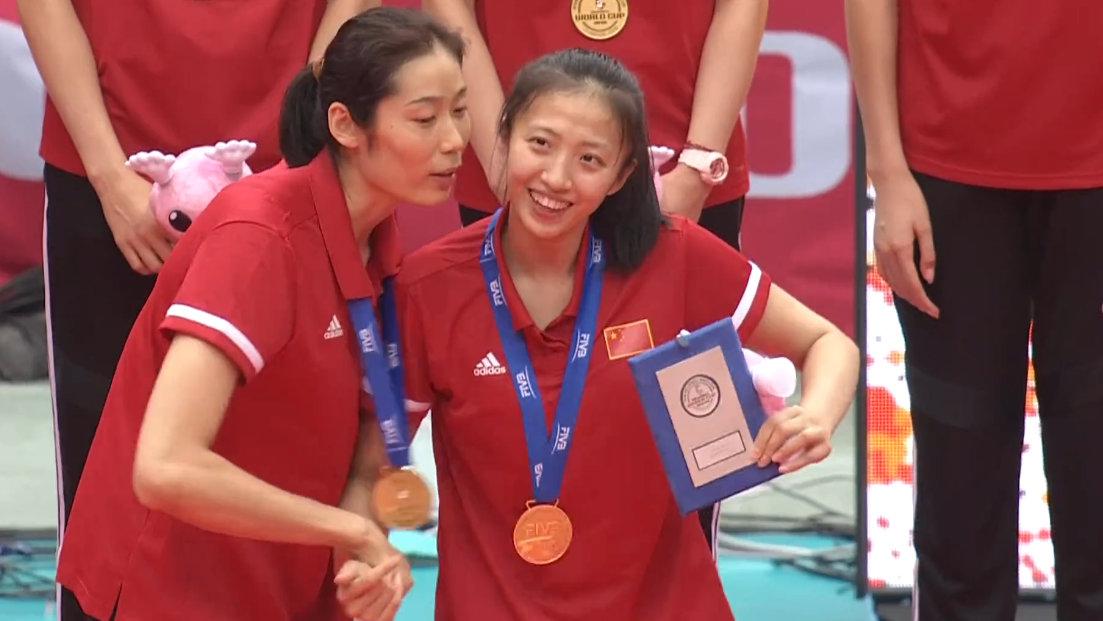 丁霞&朱婷!dynamic duo!国际排联精选世界杯十佳传配!