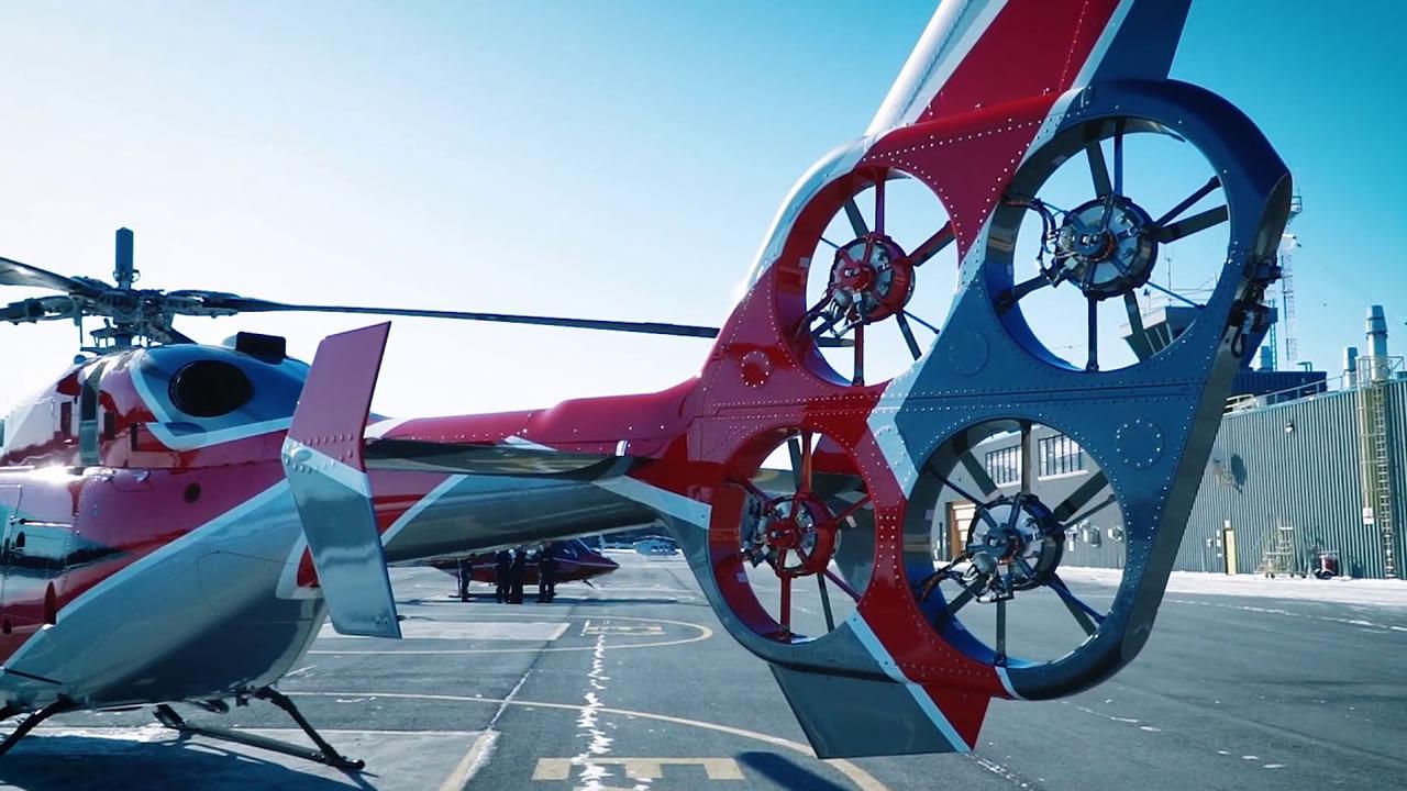 世界首架混合动力直升机,自带4个电动尾翼,飞行更安全