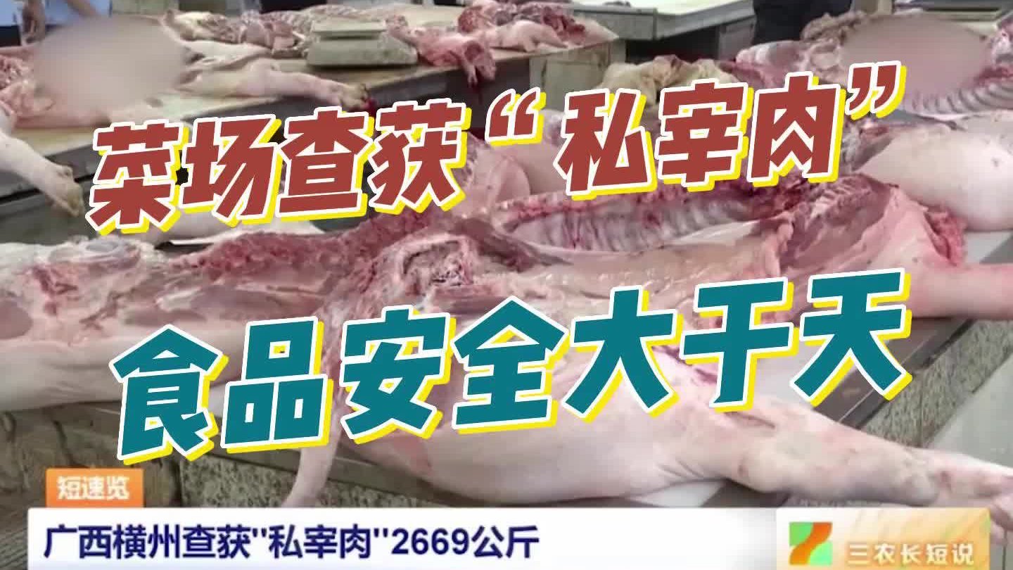 某农贸市场查获“私宰肉”2669公斤！|三农|屠宰|生猪屠宰条例_新浪新闻