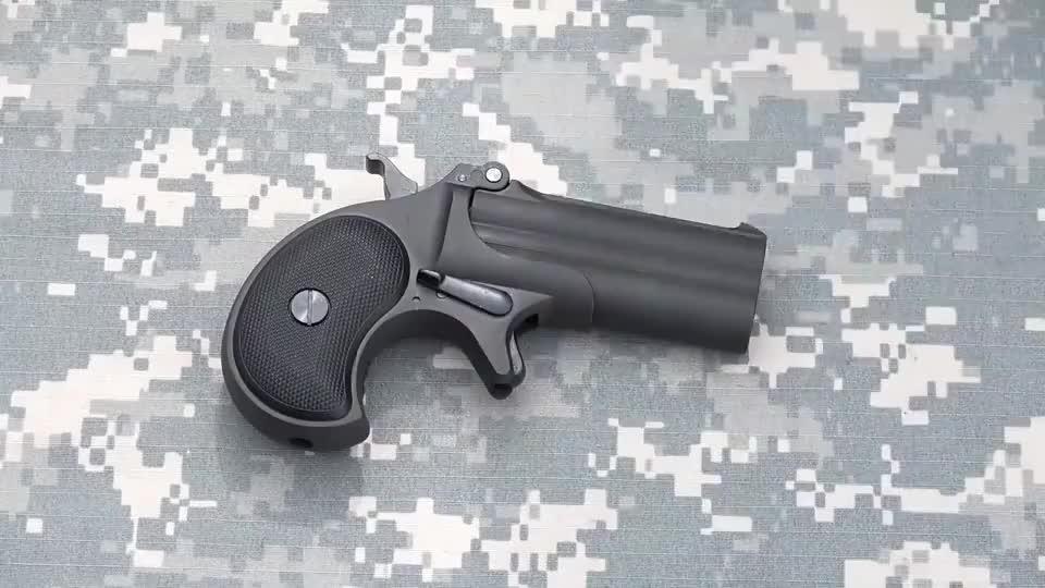 日本玩具版德林杰单管袖珍手枪,它的bb弹是这样装的!