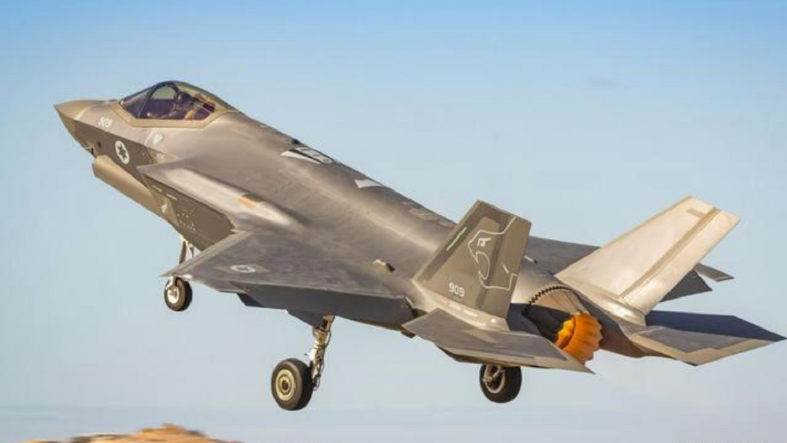 以色列空袭叙利亚,f35战机呼啸而过,伊朗导弹形同虚设