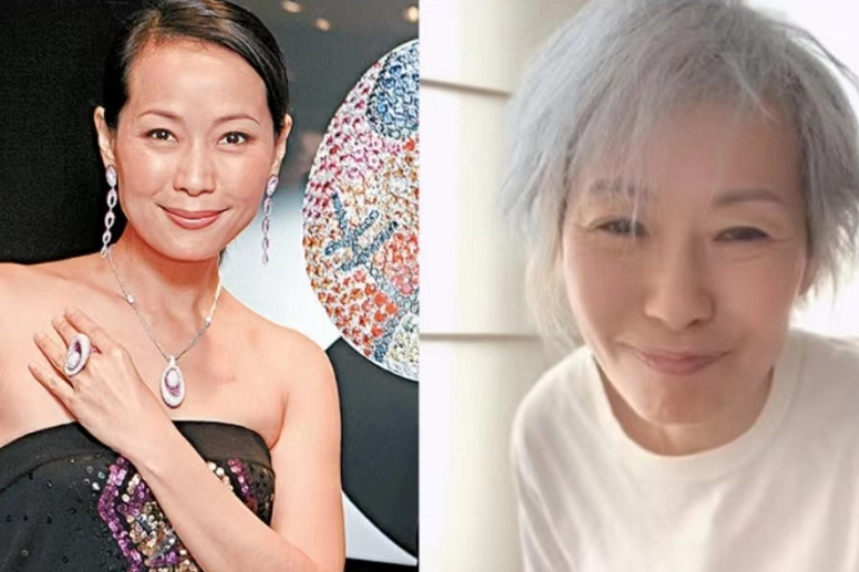 59岁叶童近照大变样,满头白发很沧桑,网友:许仙老到认不出