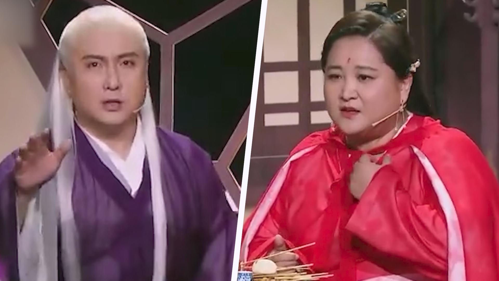 贾玲沈腾演绎发福版《凉凉》,自黑胖到200斤,干饭歌词太魔性