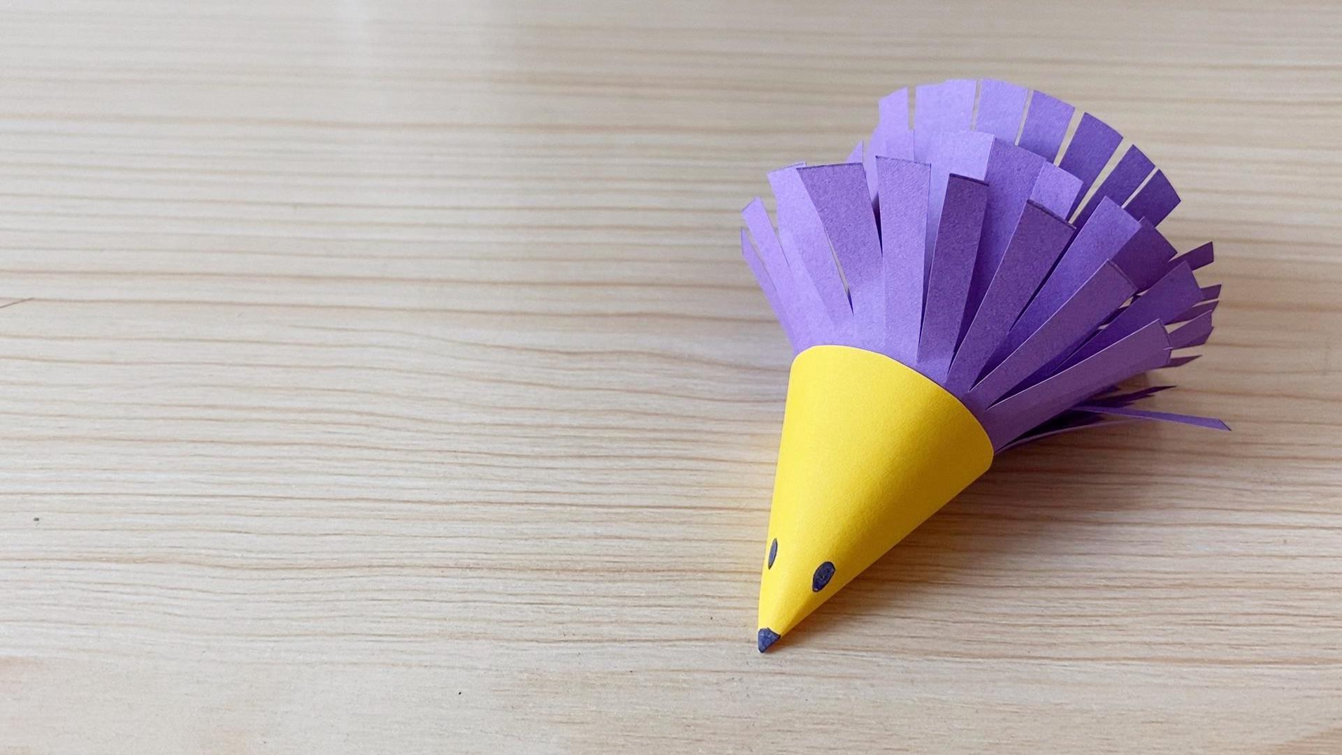 diy手工教学,立体小刺猬的制作方法!