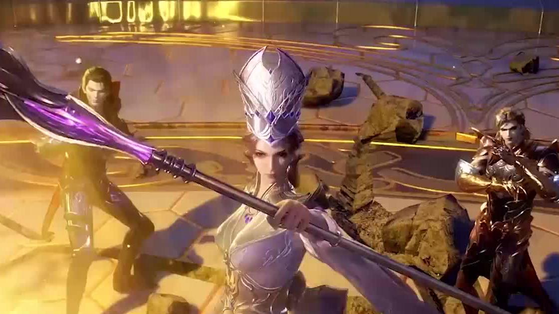 斗罗大陆108:唐昊大战比比东,昊天锤被压弯,比比东差点没扛住