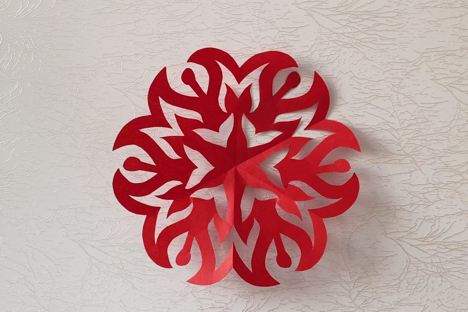 简单又漂亮的"六角星窗花"