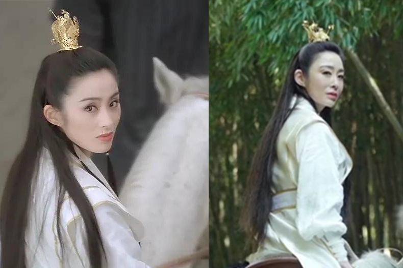 张敏时隔29年再演赵敏,状态疲惫眼神沧桑,神还原却毁了经典|张敏|赵敏|经典_新浪新闻