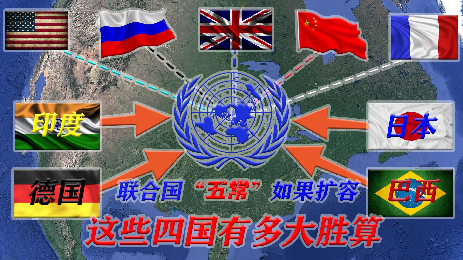 联合国"五常"如果扩容,这些四国有多大胜算?印度又有多大希望