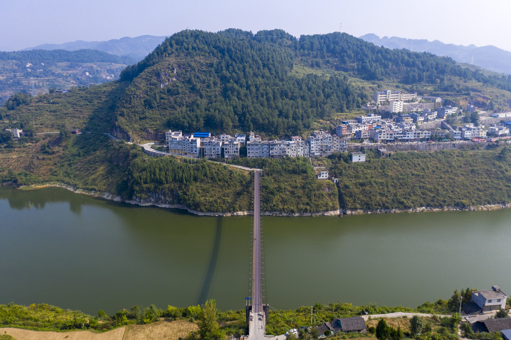 思南牛角岩自然风景区图片