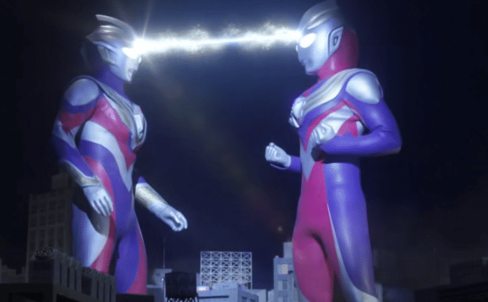 而对比迪迦奥特曼这张照片,我们能清晰地记住每一位队员,包括宗方