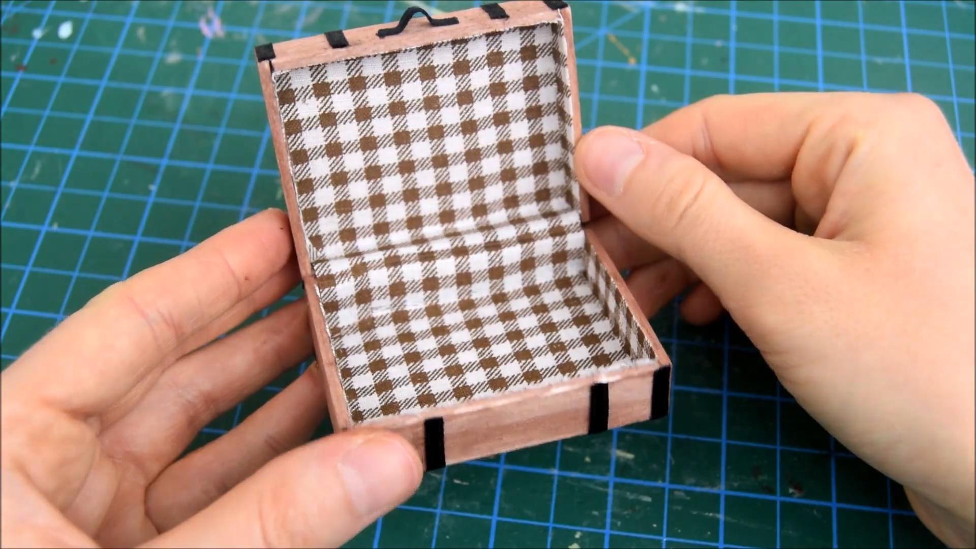 趣味手工:超迷你的老式行李箱