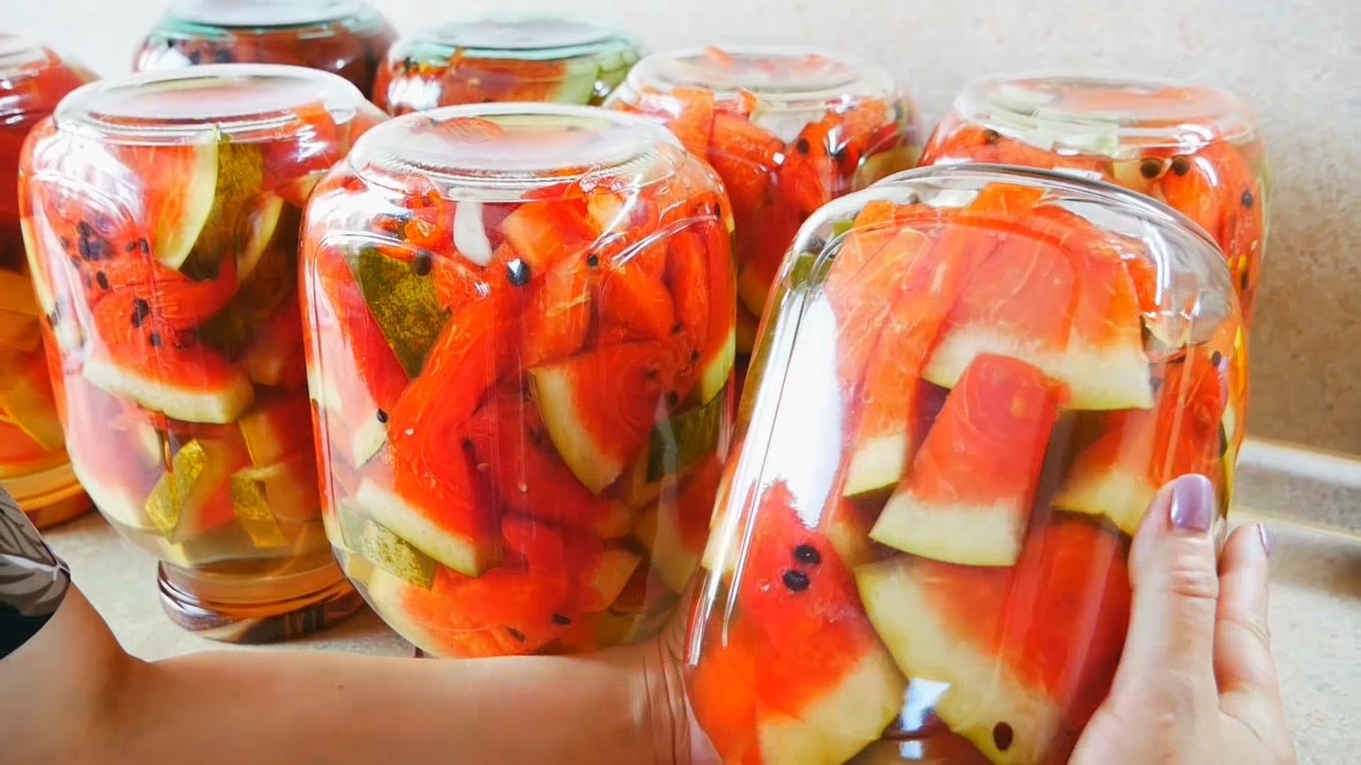 西瓜罐头你见过吗免费教程给你看一遍就会冬天也能吃个够