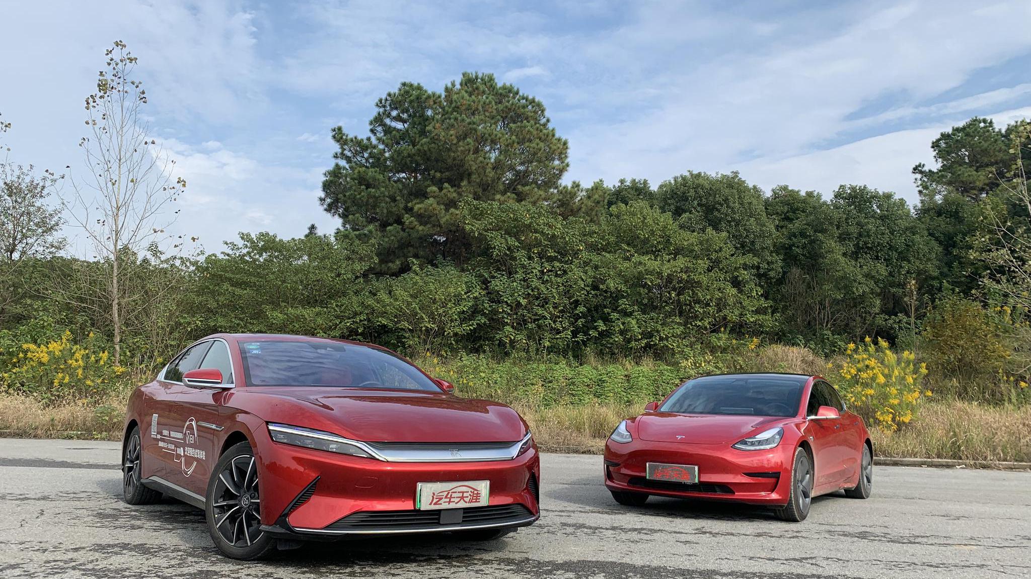 比亚迪汉ev,特斯拉model3,钣金工艺大pk,谁做工更好?